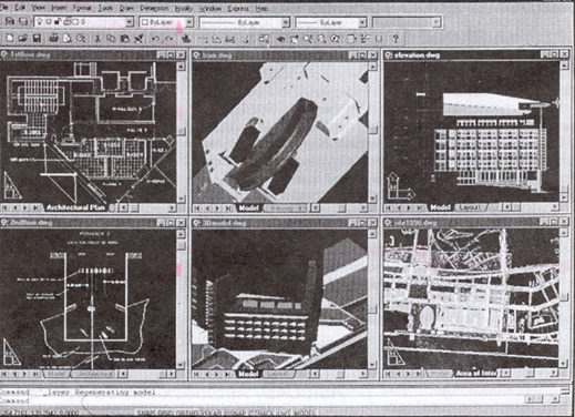 AutoCAD 2000 multiple design environment