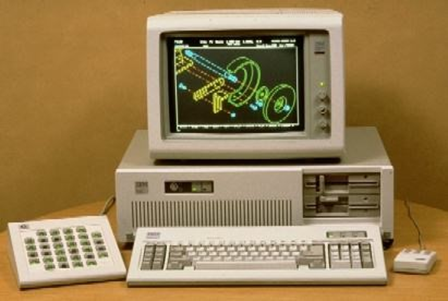 MICRO CADAM running on IBM PC